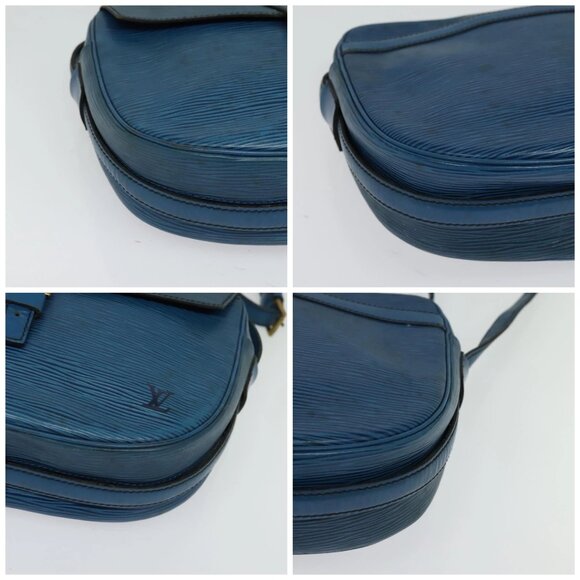 LOUIS VUITTON Epi June Feuille Shoulder Bag Blue M52155 LV Auth 135469 - Picture 15 of 16